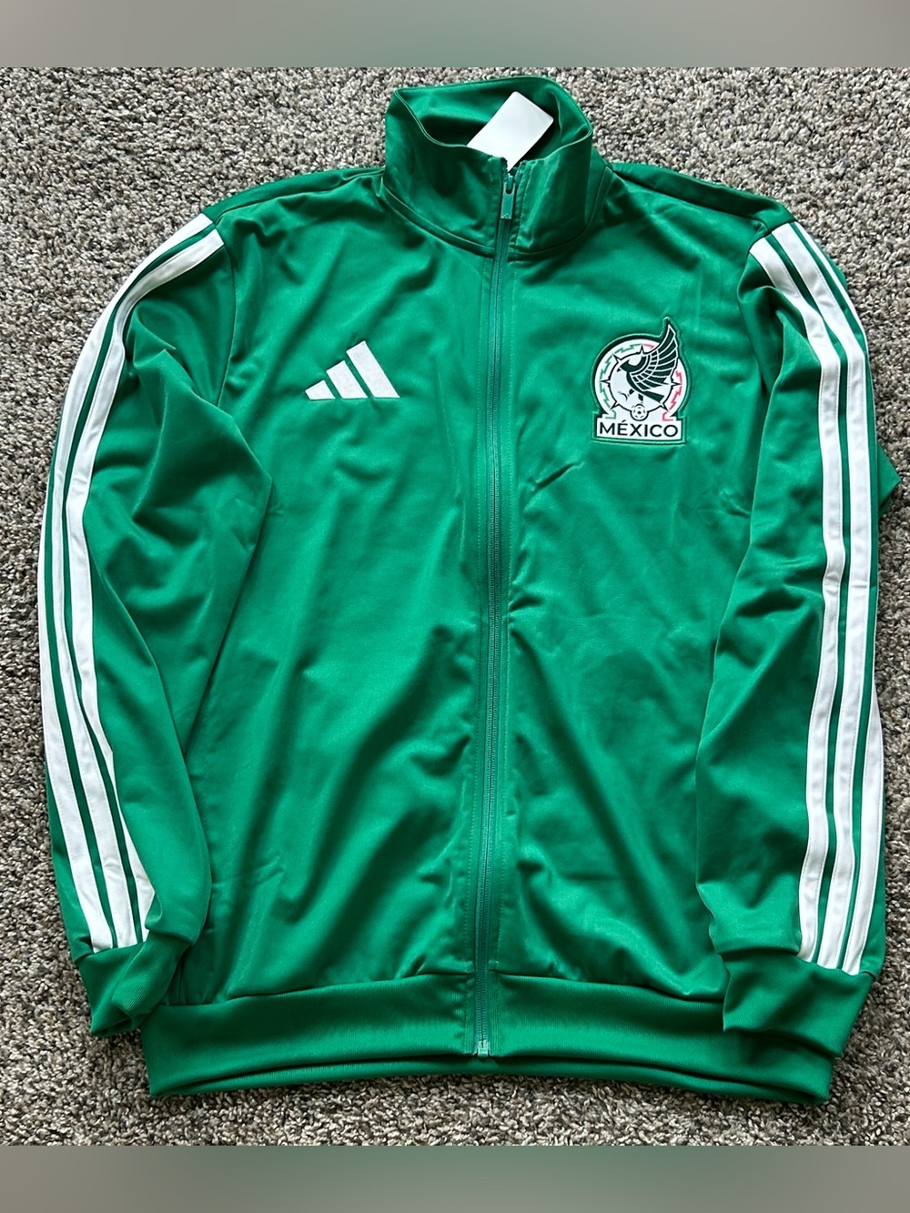 Adidas Mens FMF Mexico DNA Track Top Jacket Bold Green Size Medium JZ6464
